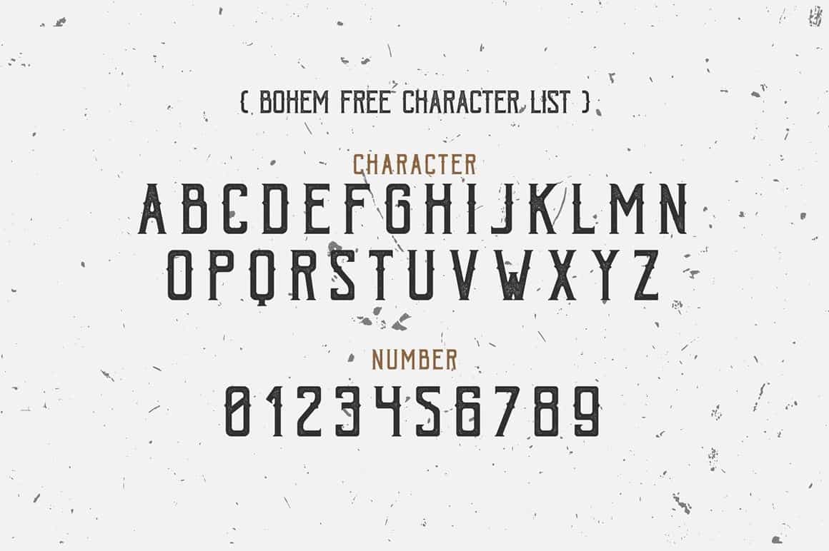 Download bohem press font (typeface)