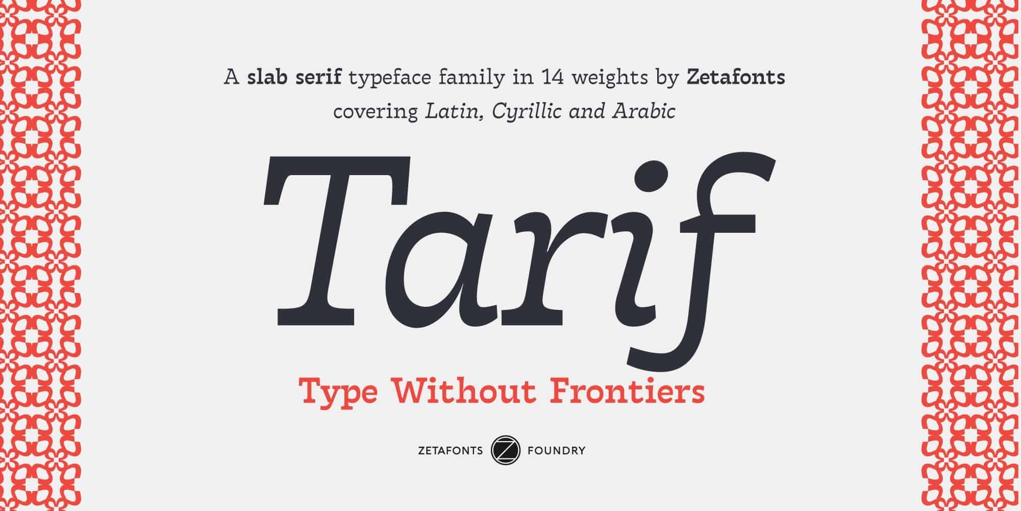 Download Tarif font (typeface)