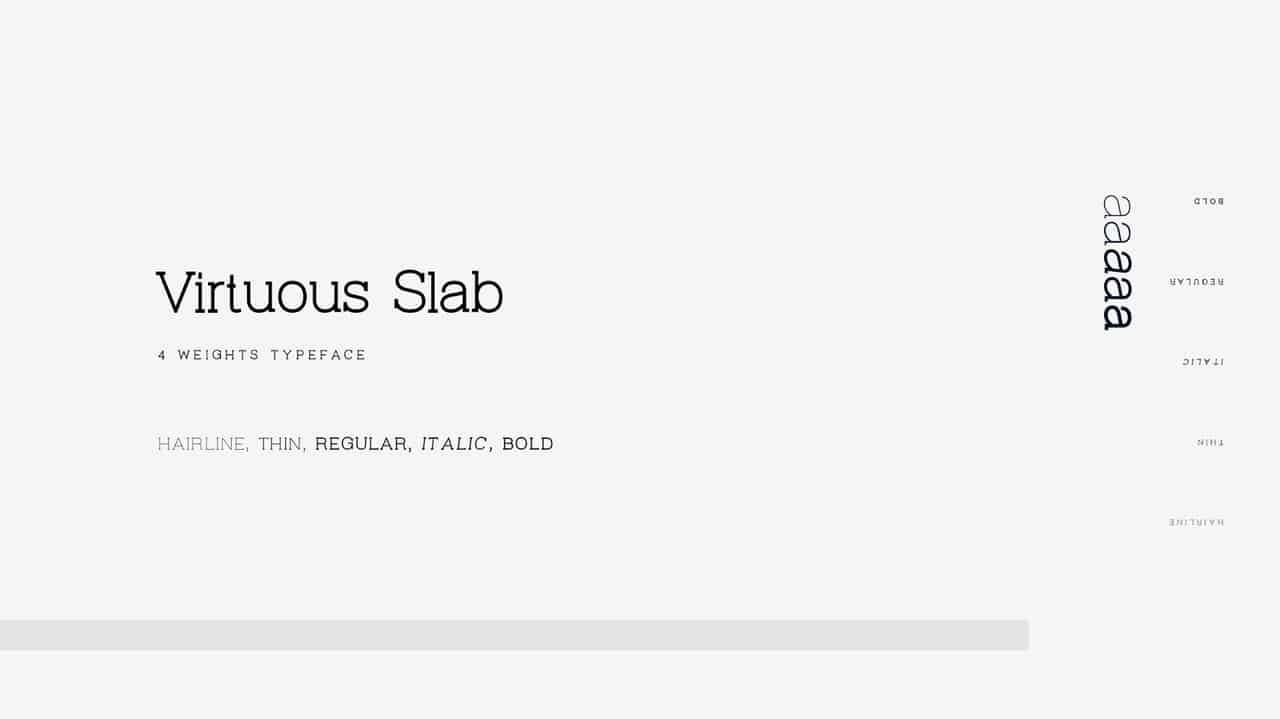 Download Virtuous Slab font (typeface)