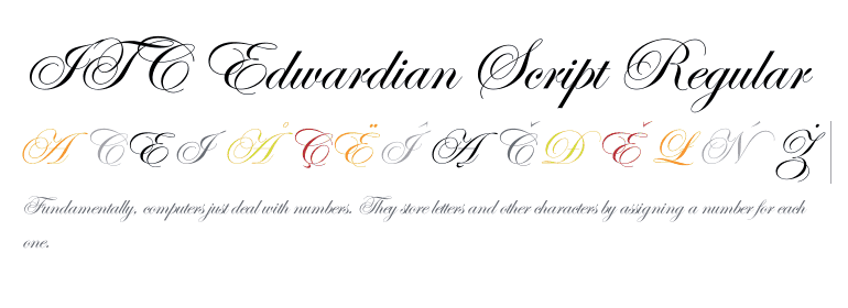 Download Edwardian Script font (typeface)