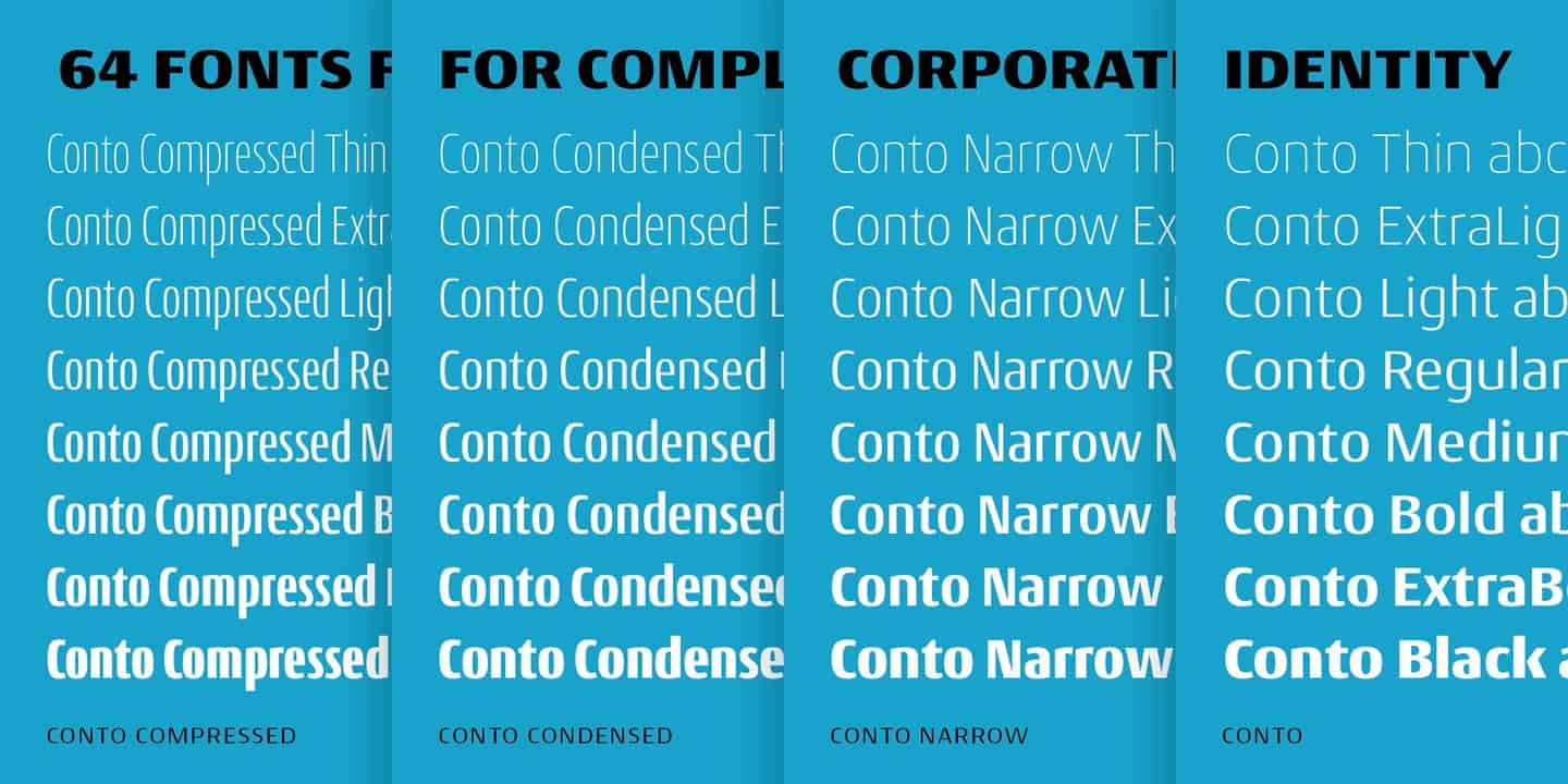 Download Conto font (typeface)