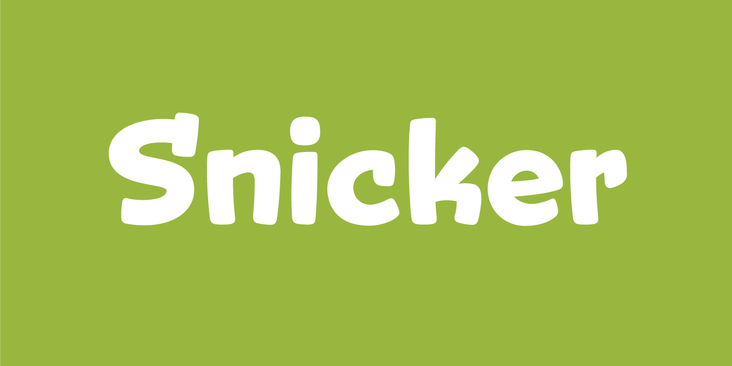 Download Snicker font (typeface)