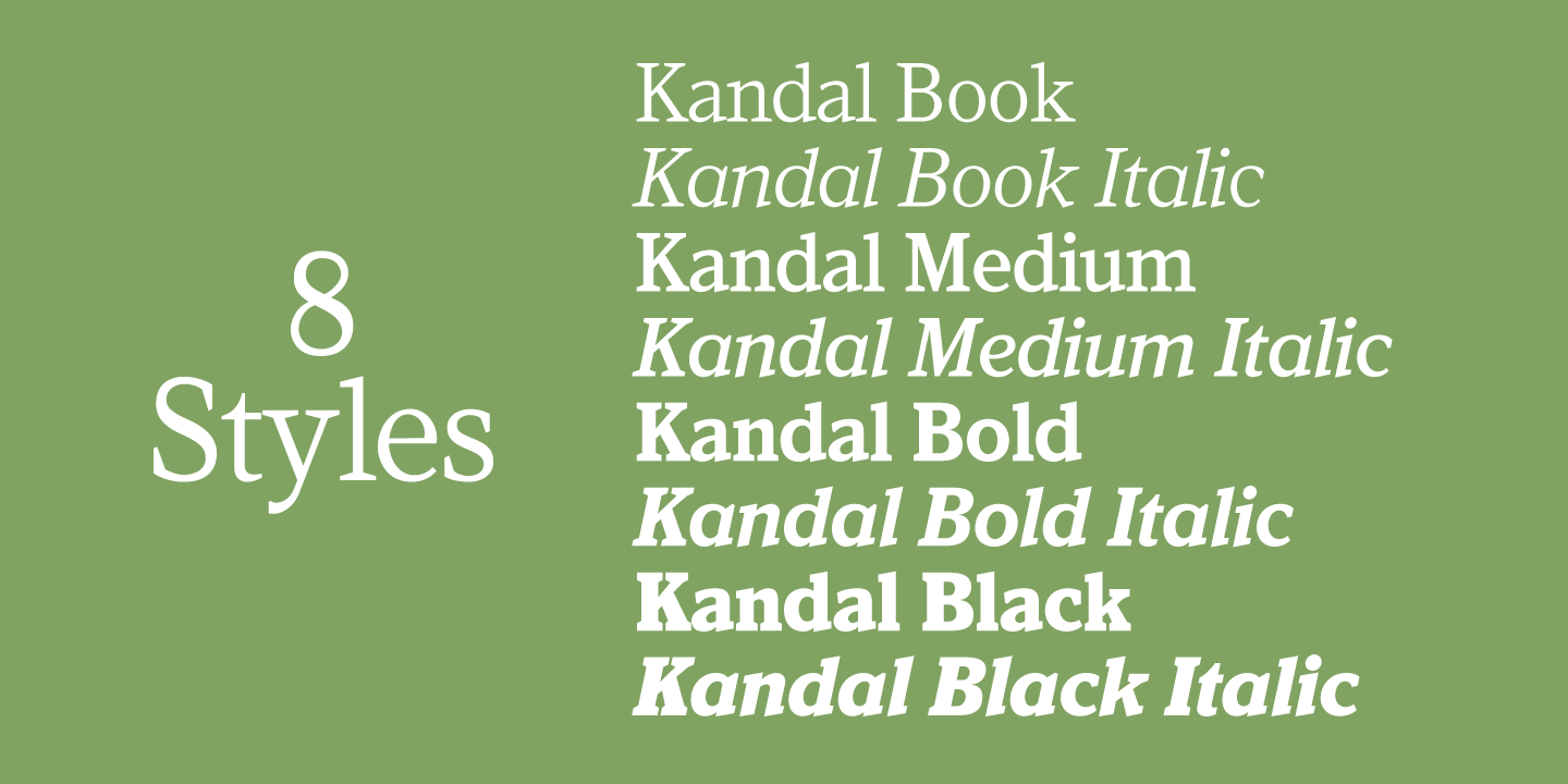 Download Kandal font (typeface)