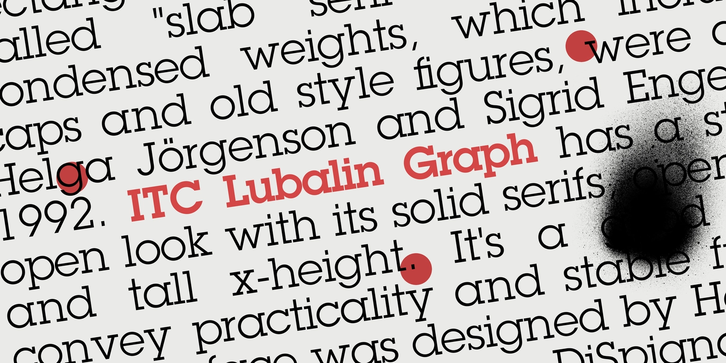 Download Lubalin Graph font (typeface)