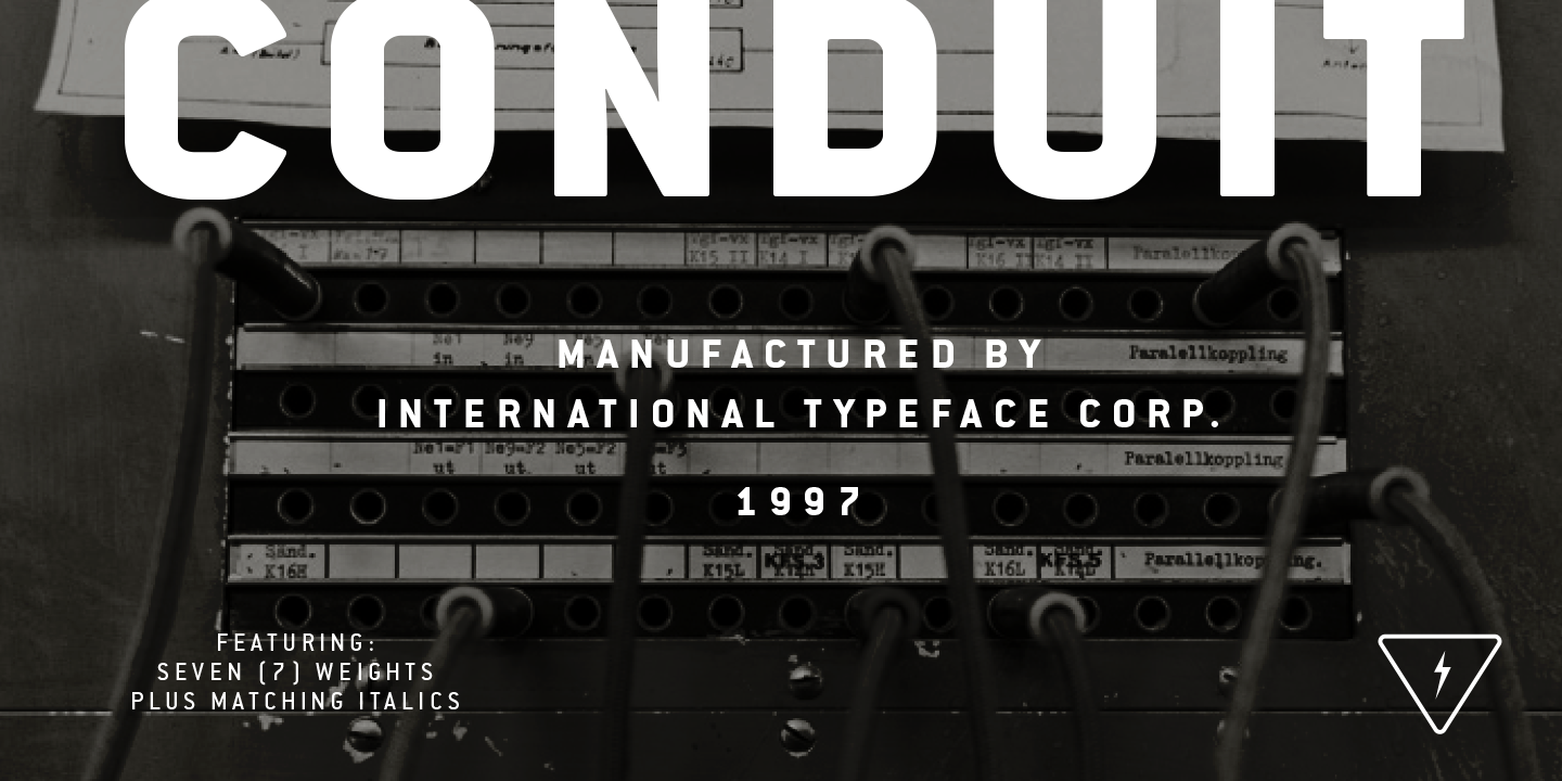 Download Conduit Bold font (typeface)