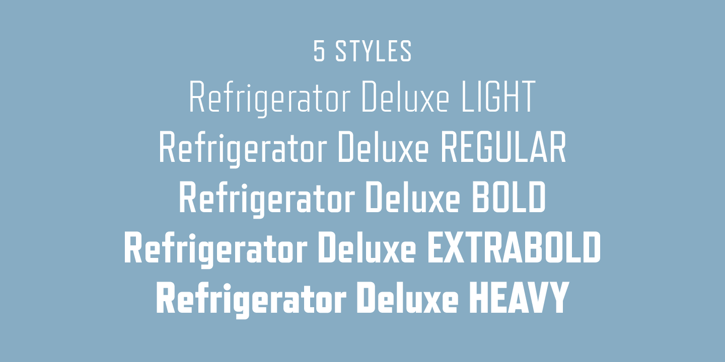 Download Refrigerator Deluxe font (typeface)