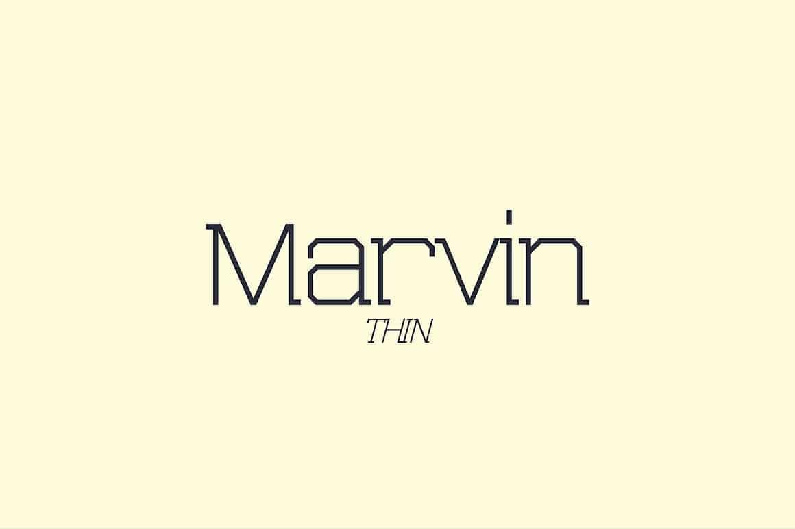 Download Marvin Thin font (typeface)