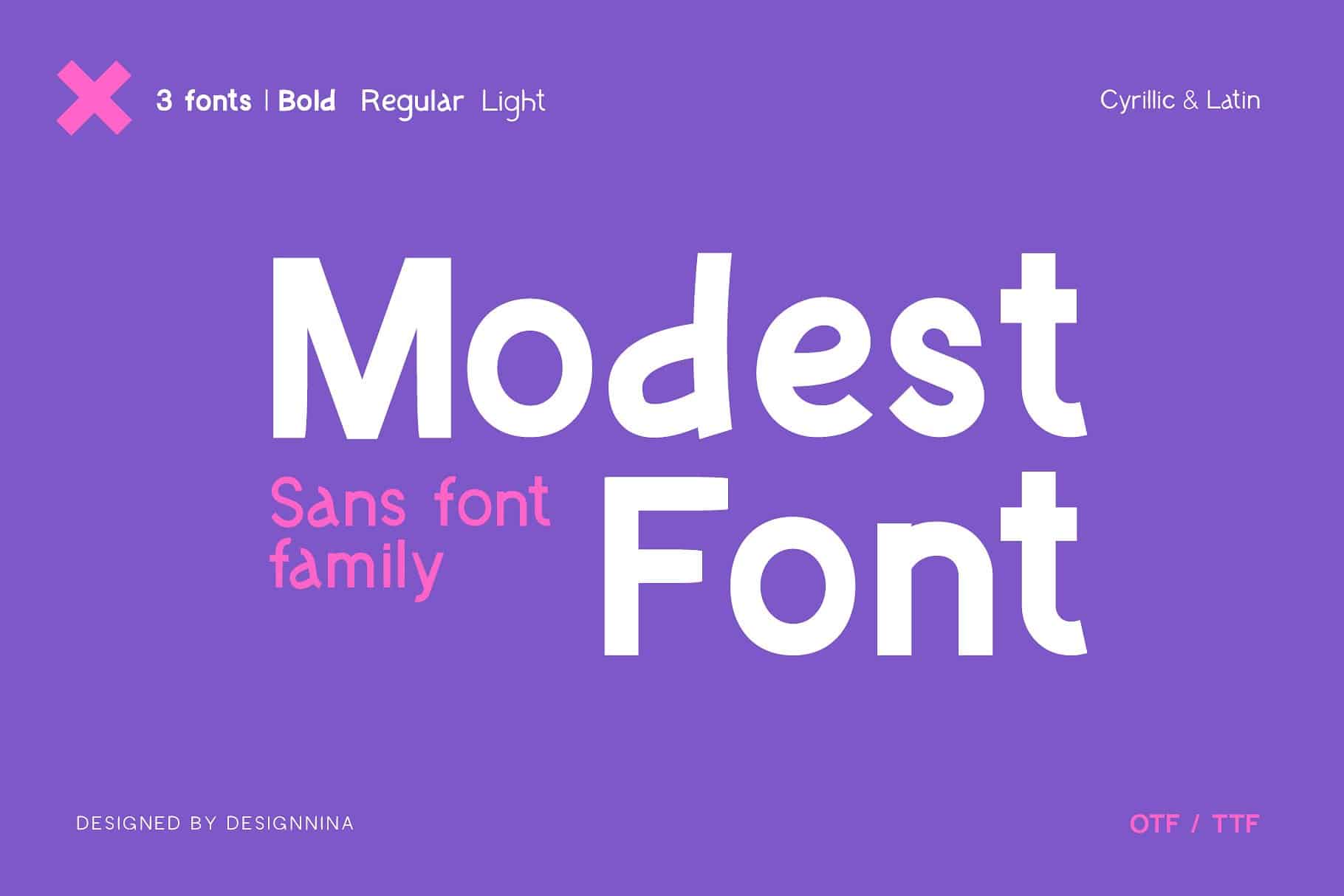 Download Modest font (typeface)