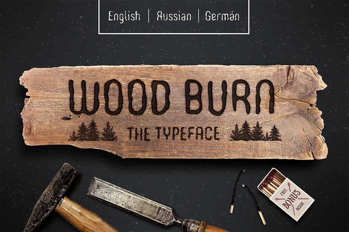 Download WOODBURN font (typeface)