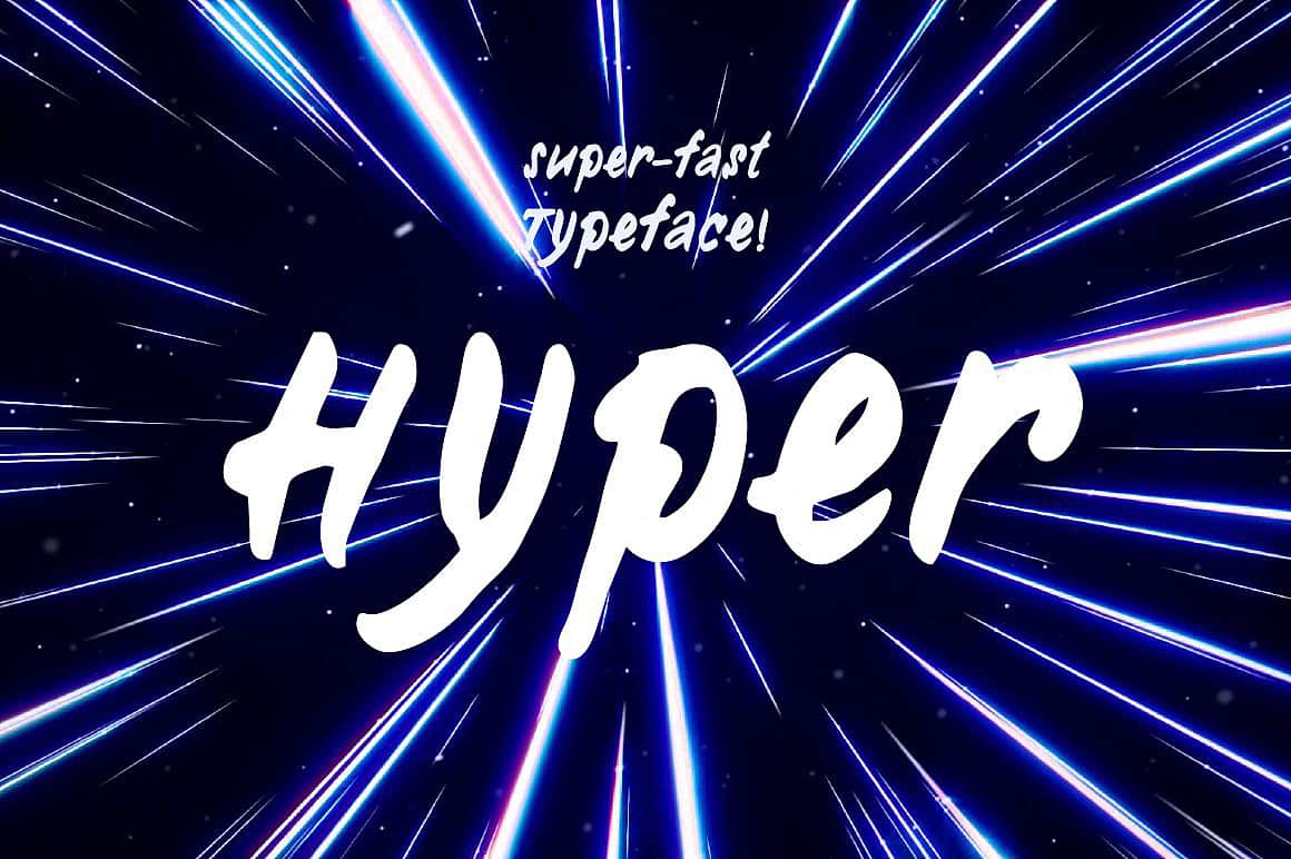 Download Hyper (handwritten) font (typeface)
