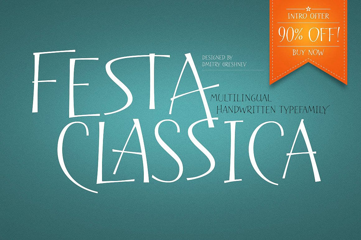 Download Festa Classica Family font (typeface)