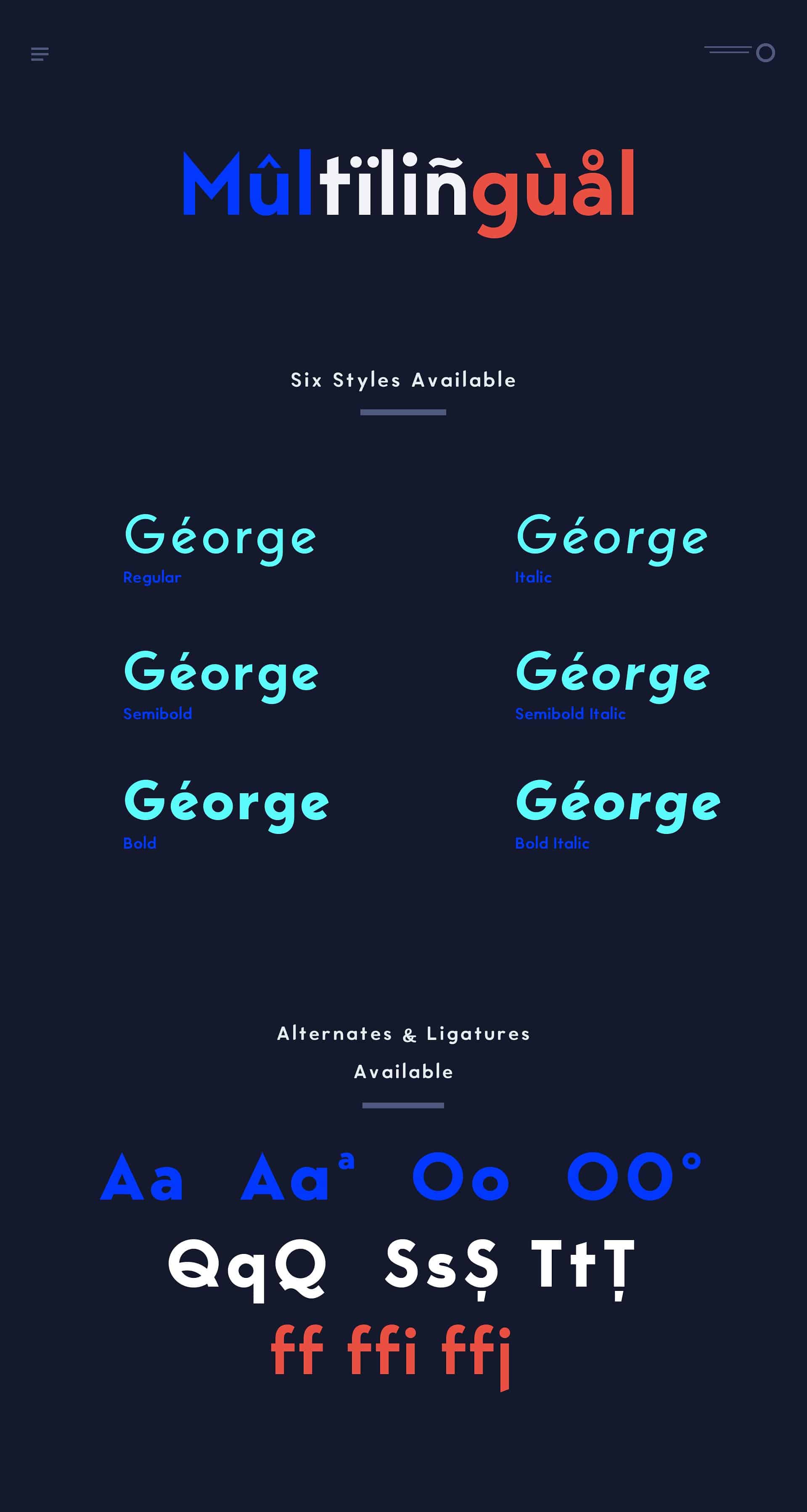 Download George Sans Geometric font (typeface)