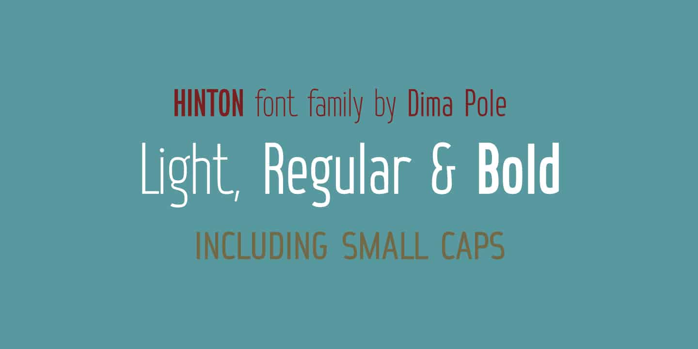 Download Hinton font (typeface)