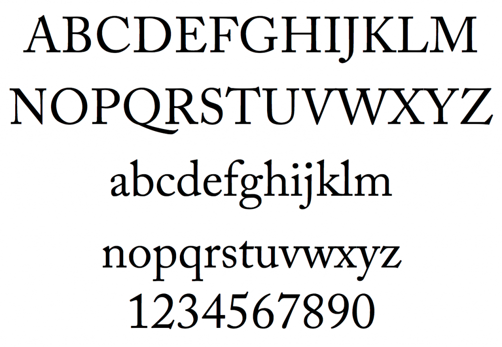 caslon typeface