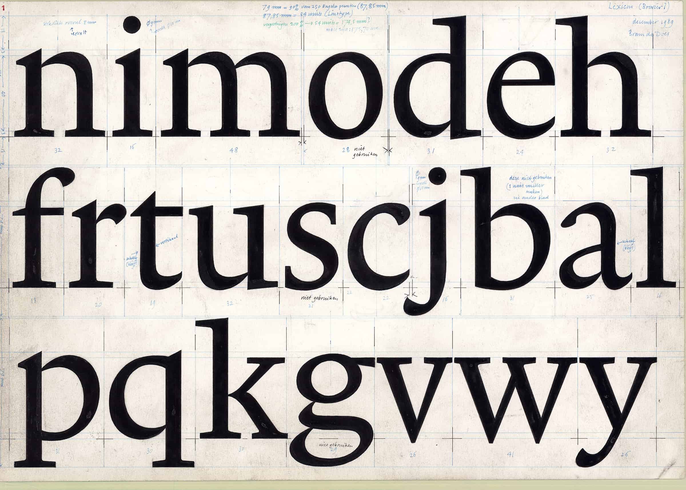 Download Trinité [1982 - Bram De Does] font (typeface)