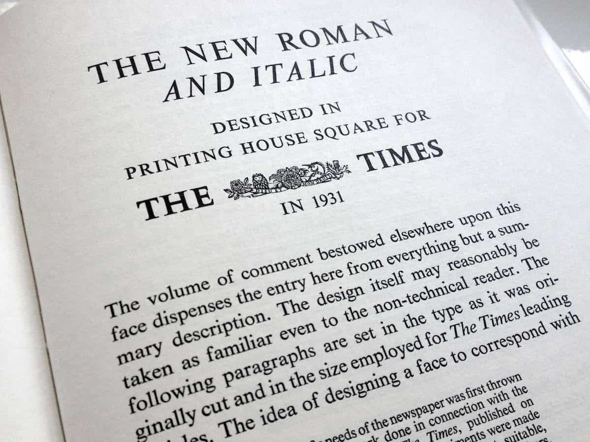 Download Times [1931 - Stanley Morison] font (typeface)