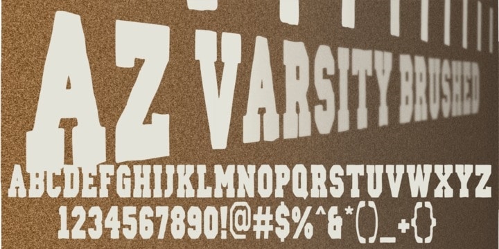 Download AZ Varsity font (typeface)