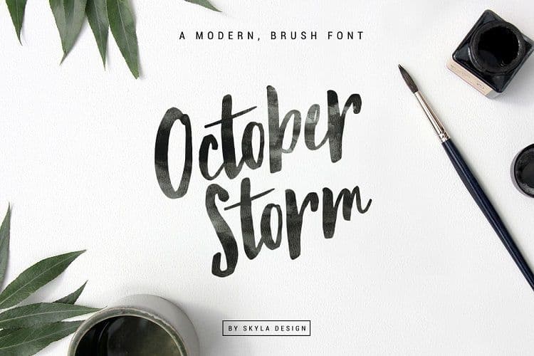 Download October Storm font (typeface)