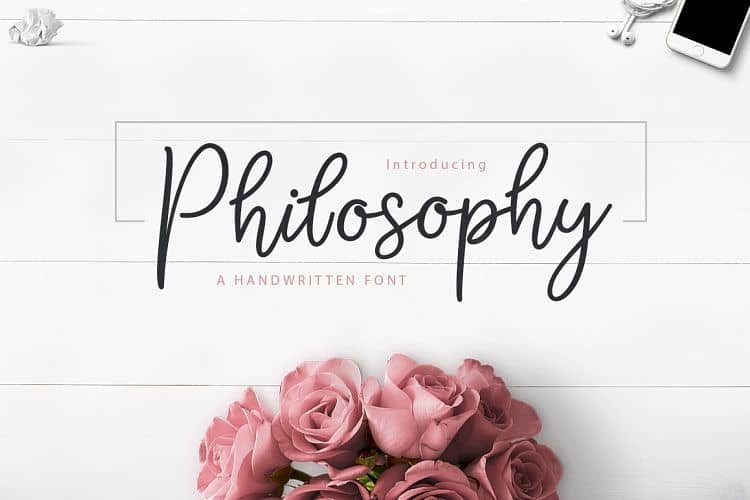 Download Philosophy Script font (typeface)