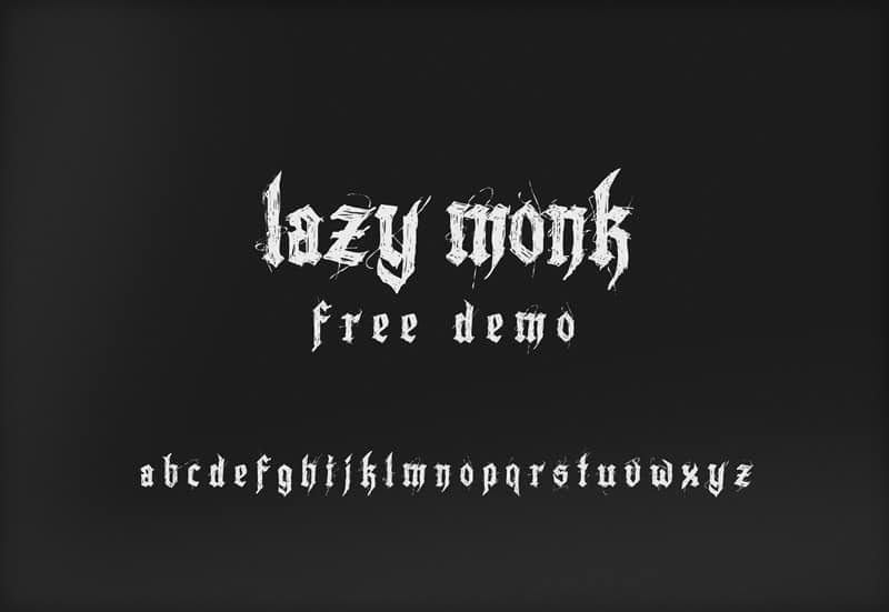 Download Lazy Monk font (typeface)