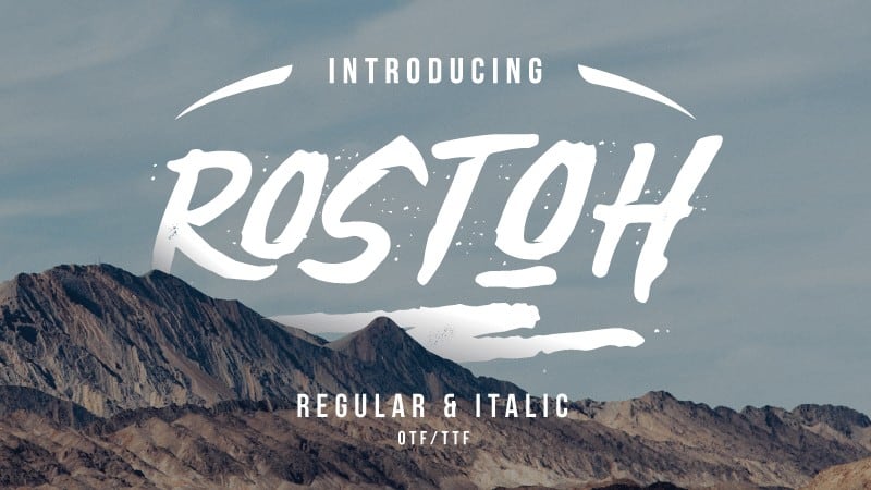 Download Rostoh font (typeface)