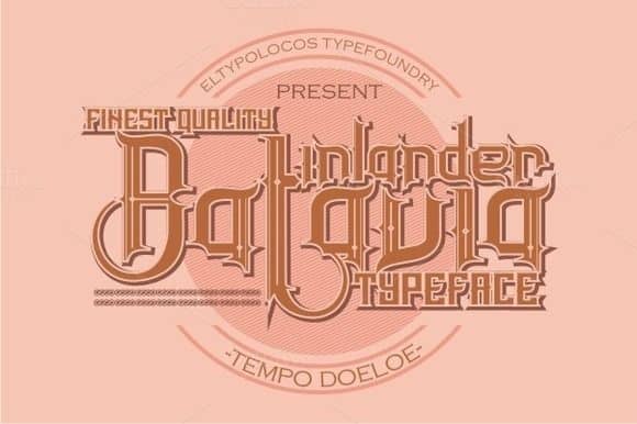 Download Inlander Batavia font (typeface)