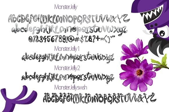 Download Monster Jelly font (typeface)