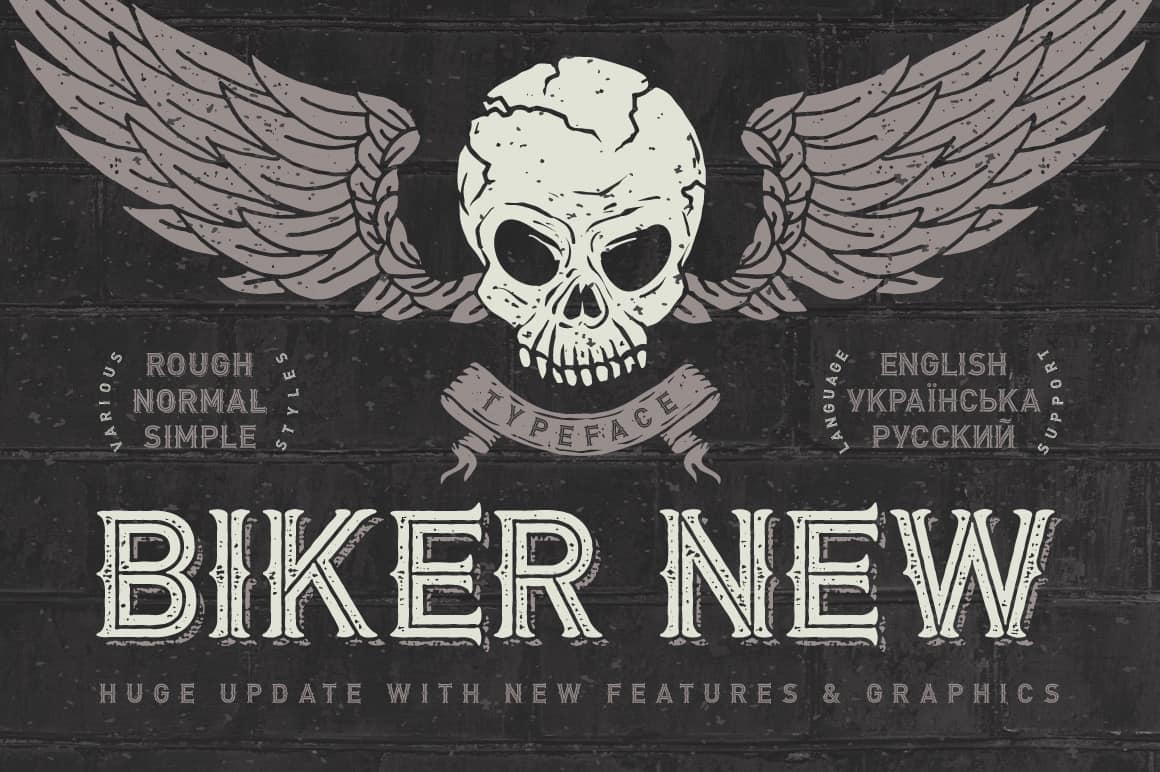 Download Biker New font (typeface)