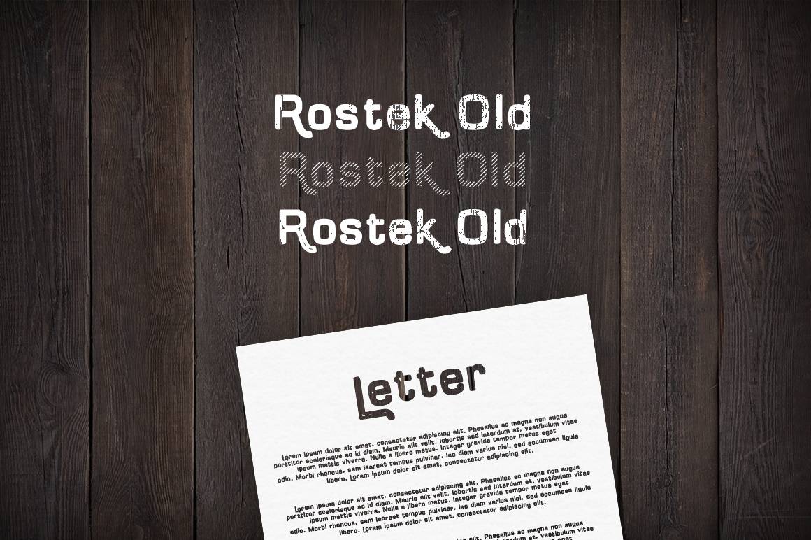 Download Rostek Old font (typeface)