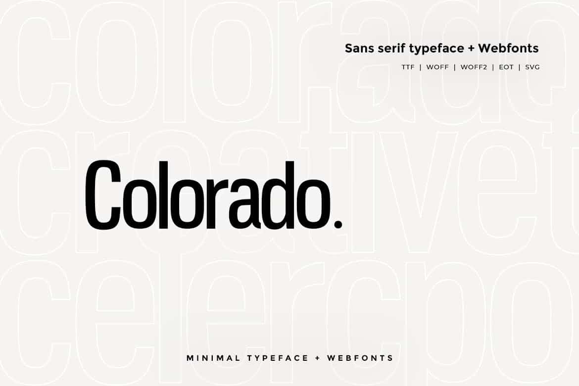 Download Colorado font (typeface)