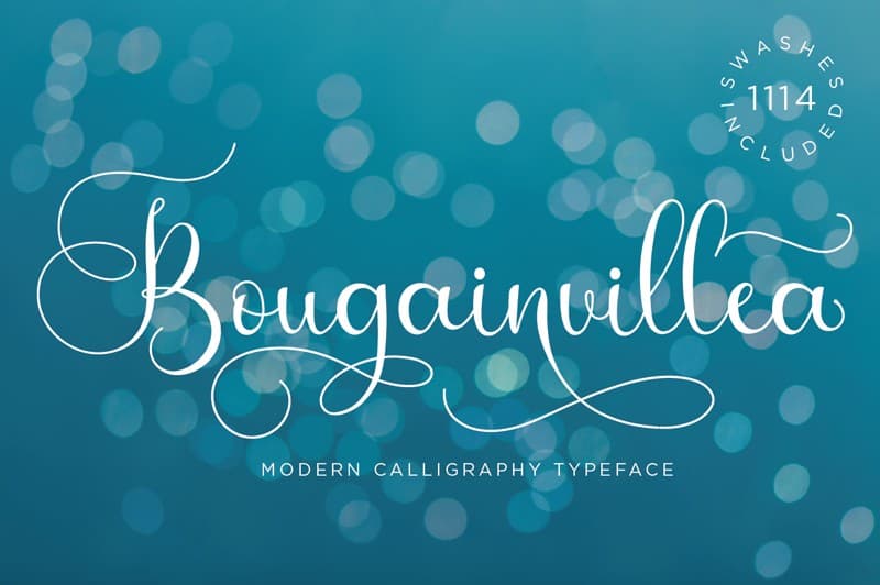 Download Bougainvillea font (typeface)