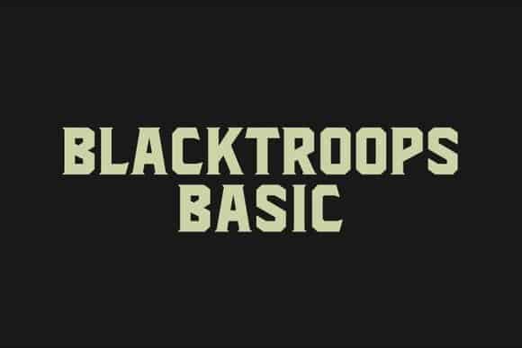 Download Blacktroops Basic font (typeface)