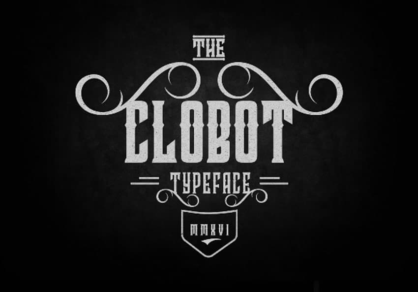 Download Clobot font (typeface)