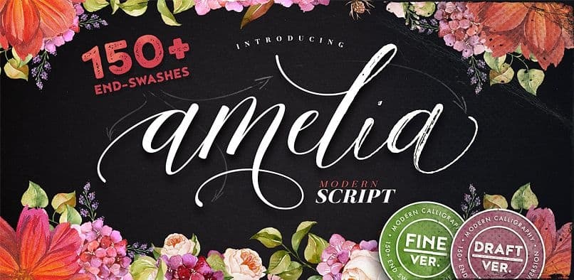 amelia script font download free