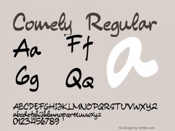 Download Comely font (typeface)