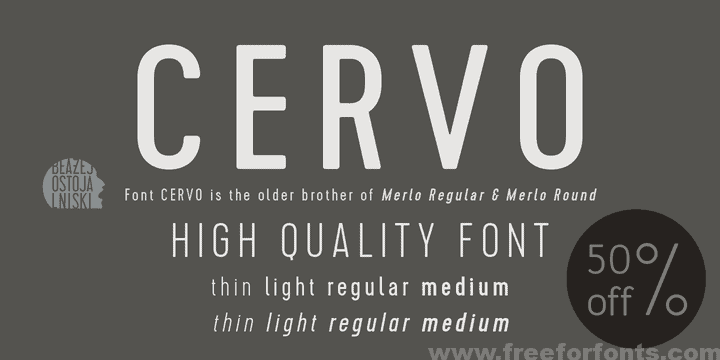 Download Cervo font (typeface)