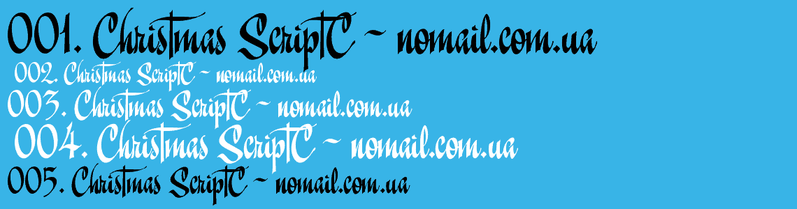Download Christmas ScriptC font (typeface)