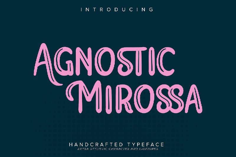 Download Agnostic Mirossa font (typeface)