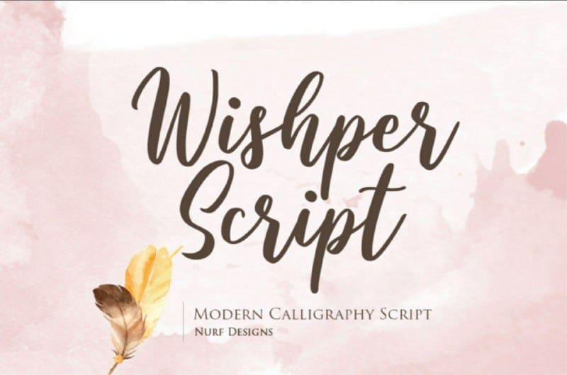 Download Wishper font (typeface)