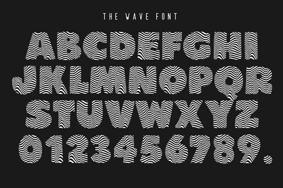 Download The Wave font (typeface)