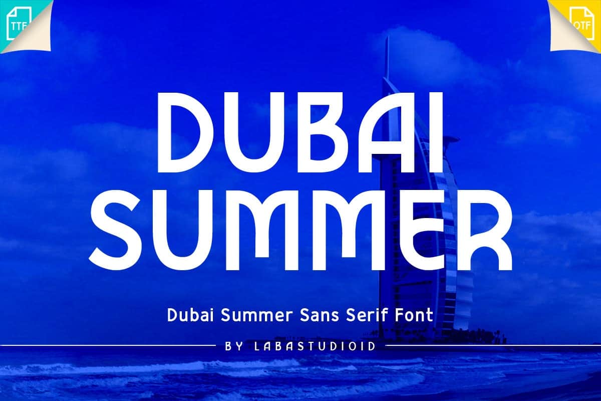 Download Dubai Summer font (typeface)
