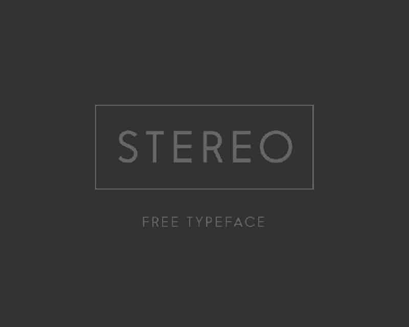 Download Stereo font (typeface)
