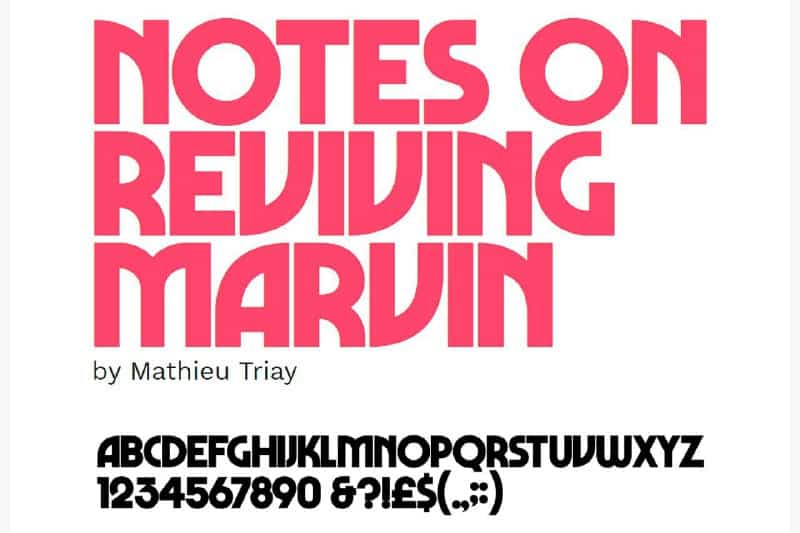 Download Marvin Vision font (typeface)
