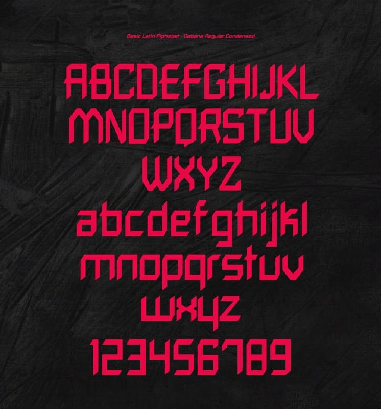 Download Gabana font (typeface)