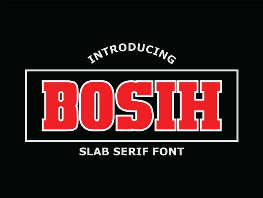 Download Bosih font (typeface)