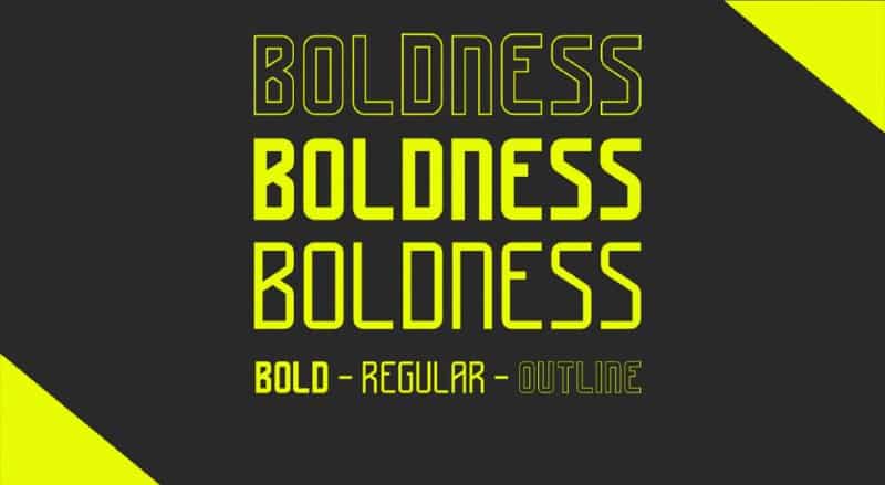 Download Boldness font (typeface)