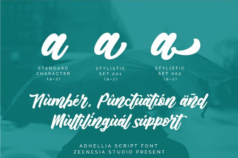 Download Adhellia font (typeface)