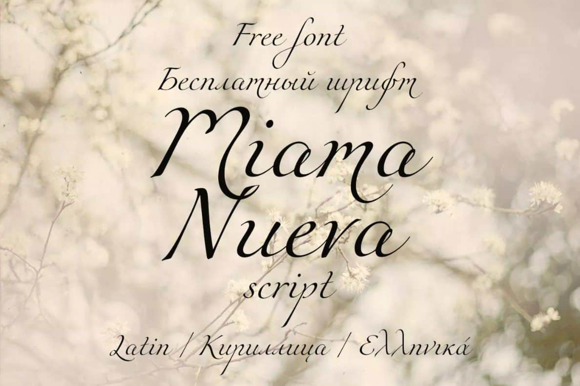 Download Miama Nueva font (typeface)