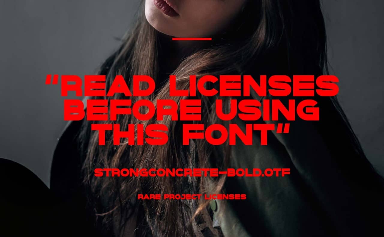 Download Strong concrete font (typeface)