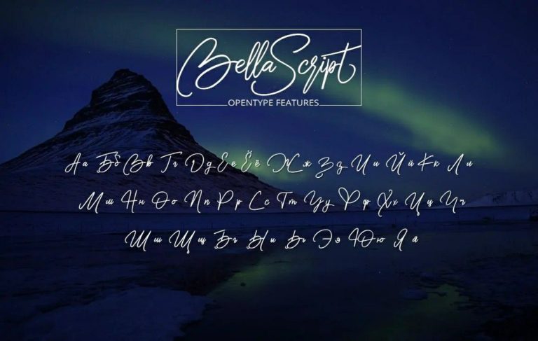 bella script font free download